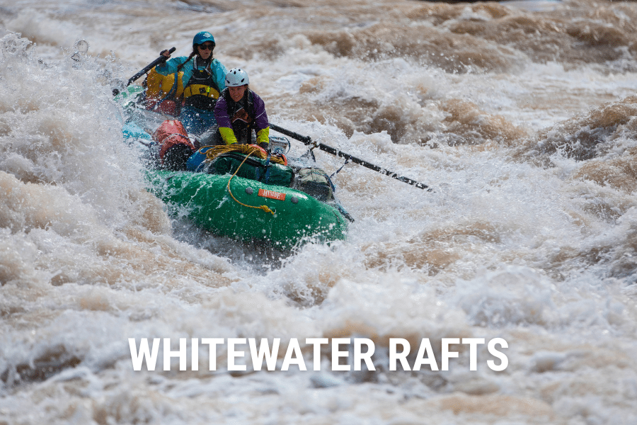Whitewater Hypalon Self Bailing Rafts